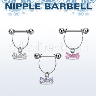 npdl25 banana pezon acero quirurgico bolas 5mm conectadas arco zirconia colgado distribuidor