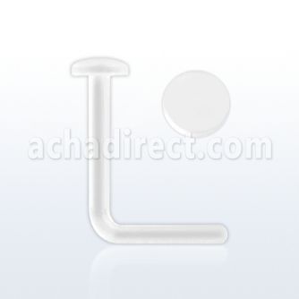 nsrtd retainer piercing nariz l acrilico flexible transparente disco plano 2mm venta