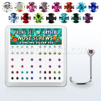 nwp14mx display caja 52 piercing nariz l plata esterlina distribuidor