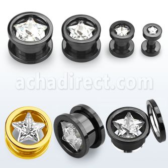 pgtzs dilatacion tunel tornillo acero quirurgico anodizado negro dorado zirconia clara estrella venta