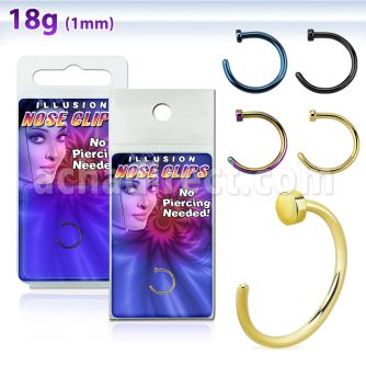 pkcltn aro nariz clip acero inoxidable anodizado 1mm venta