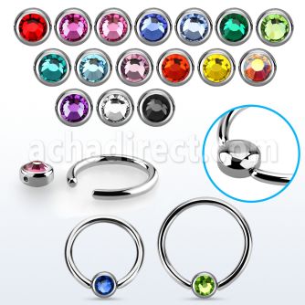 rccr3 aro bola presion acero 316l disco redondo 3mm cristal plano bisel distribuidor