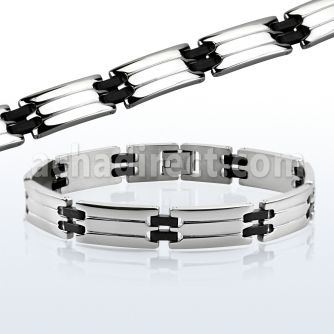 rsb32 brazalete acero inoxidable brillo espejo bisagras goma mayorista