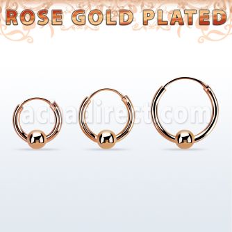 rsbcr14s aro bola presion plata 925 oro rosa 18 kts con bola 4mm venta