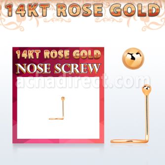 rscb1 piercing nariz oro rosa 14 kts 0.6mm bola 1 5mm distribuidor mayorista