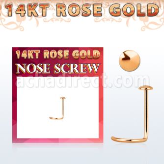 rsrd piercing nariz oro rosa 14 kts 0 6mm redonda oro liso 2mm distribuidor mayorista