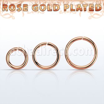 rssel16 aro continuo plata esterlina 925 oro rosa distribuidor