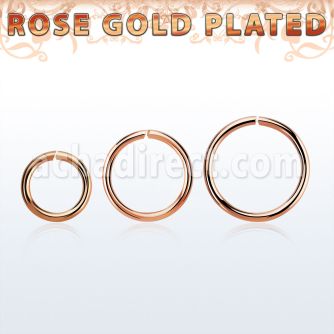 rssel18 aro continuo plata esterlina 925 1mm oro rosa mayorista
