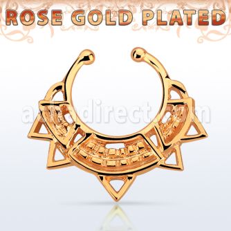 rssepd10 septum click falso plata 925 oro rosa 1mm indio amplio grabado 12mm distribuidor mayorista