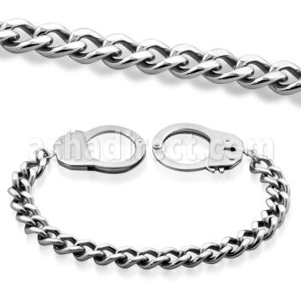 sb81 brazalete uniones acero inoxidable brillo espejo cierre esposa tamano mayorista