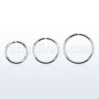 sel18 aro continuo acero quirurgico brillo espejo 1mm mayorista
