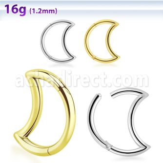 sgsh2 316l steel hinged segment ring moon