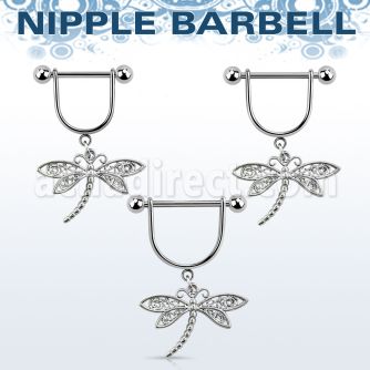 snpod3 barbell pezon estribo acero quirurgico bolas 5mm libelula venta
