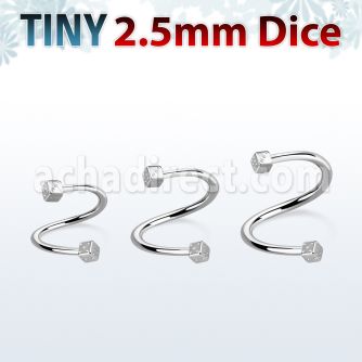 spedi25 espiral ceja acero quirurgico dados 2 5mm mayorista