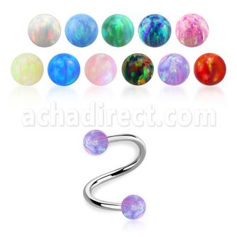 speop3xs espiral acero quirurgico bolas opalo 3mm distribuidor mayorista