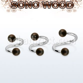 spsn5 espiral organica barra acero 316l bolas madera sono 5mm distribuidor mayorista