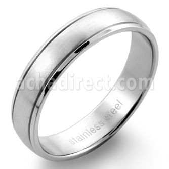 sr149 anillo grabable acero inoxidable mate lineas bordes brillo espejo distribuidor mayorista