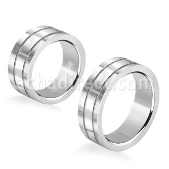 sr206 anillo tallado acero inoxidable brillo espejo estilo ladrillo distribuidor mayorista