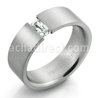 src4 anillo acero inoxidable mate cristal rectangulares claros 3x6tmm distribuidor mayorista