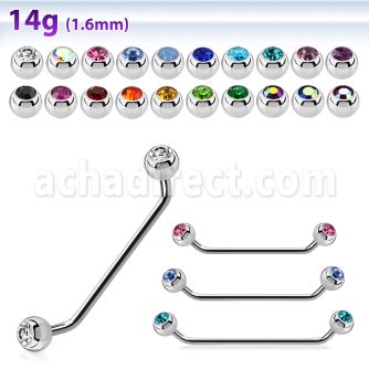 sub2c barbell superficial industrial acero quirurgico 45 grados bolas joya bisel 5mm distribuidor