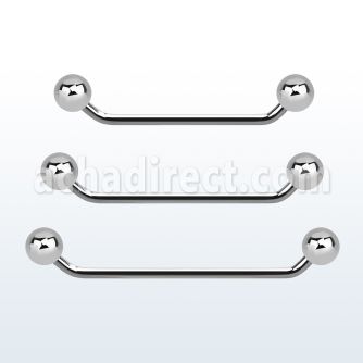 subb14 barbell superficial industrial acero quirurgico 45 grados bolas 5mm al por mayor