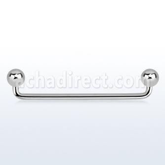 subd14 barbell superficial industrial acero quirurgico 90 grados bolas 5mm venta