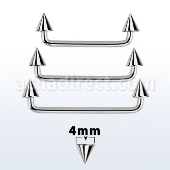 sudcn4 barbell superficial industrial acero quirurgico 90 grados conos acero 4mm al por mayor