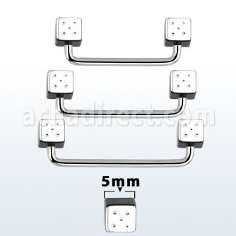 suddi5 barbell superficial industrial acero quirurgico 90 grados dados 5mm distribuidor