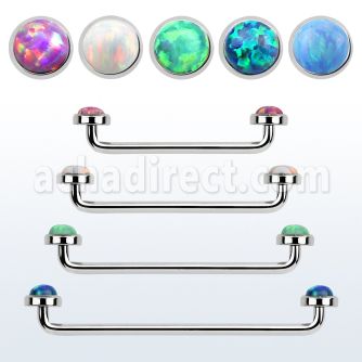 sudiop5 barbell superficial industrial acero quirurgico rosca interna 90 grados opalo sinteticas 5mm mayorista