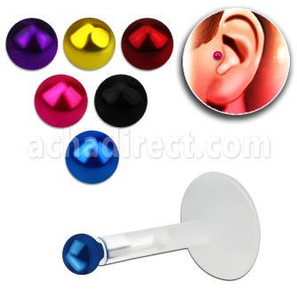 trgs11 piercing tragus bio flex bola 2mm plata esterlina colores venta