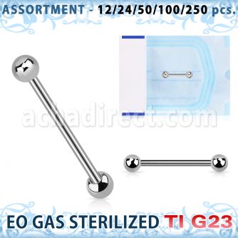 ublk673 titanium industrial surface barbell posts internal