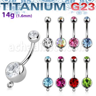 ubn2cgh piercing ombligo titanio g23 bolas 8mm 5mm joya bisel gancho conectar partes s distribuidor