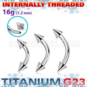 ubnecn3i titanium g23 internal banana 3mm cones