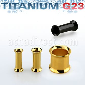 udtpg dilatacion tunel doble flare titanio g23 pvd al por mayor