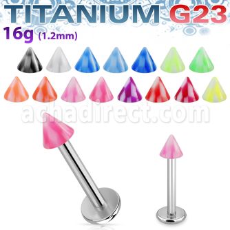 ulckn3 labret titanio g23 conos acrilicos cuadros 3mm 8mm venta