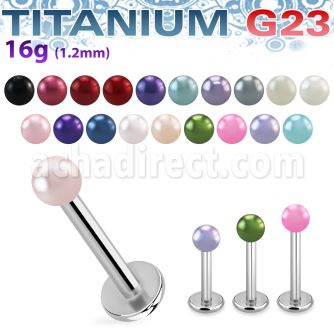 ulpr3 labret titanio g23 bola perla falsa 3mm distribuidor