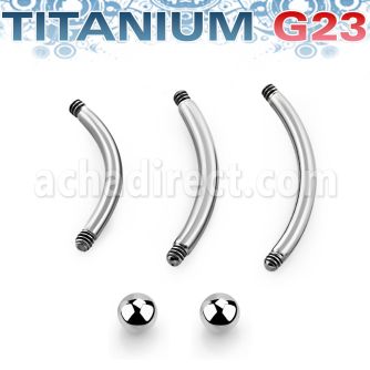 uset01 set piercings ceja primera puesta titanio g23 incluye 3 barras bananas ceja 8 10 12mm bolas 3mm distribuidor mayorista