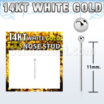 wysb1 piercing nariz doblar tu mismo oro blanco 14 kts 0 6mm bola 1 5mm mayorista