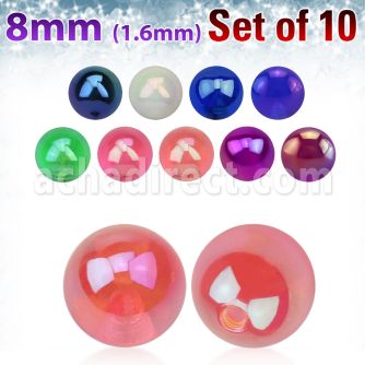 xabuvb8 set 10 bolas acrilicas recubrimiento ab 8mm rosca distribuidor