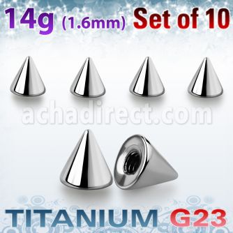 xucon4 pack 10 conos acero quirurgico brillo espejo 4mm rosca distribuidor