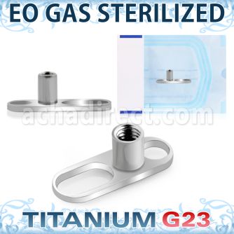 ztsa3 sterilized titanium g23 base part two holes internal