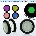blk415 magnetic luminous fake plug with rubber o ring in colors