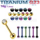 utbbe2c titanium g23 eyebrow barbell w 3mm bezel set jewel balls