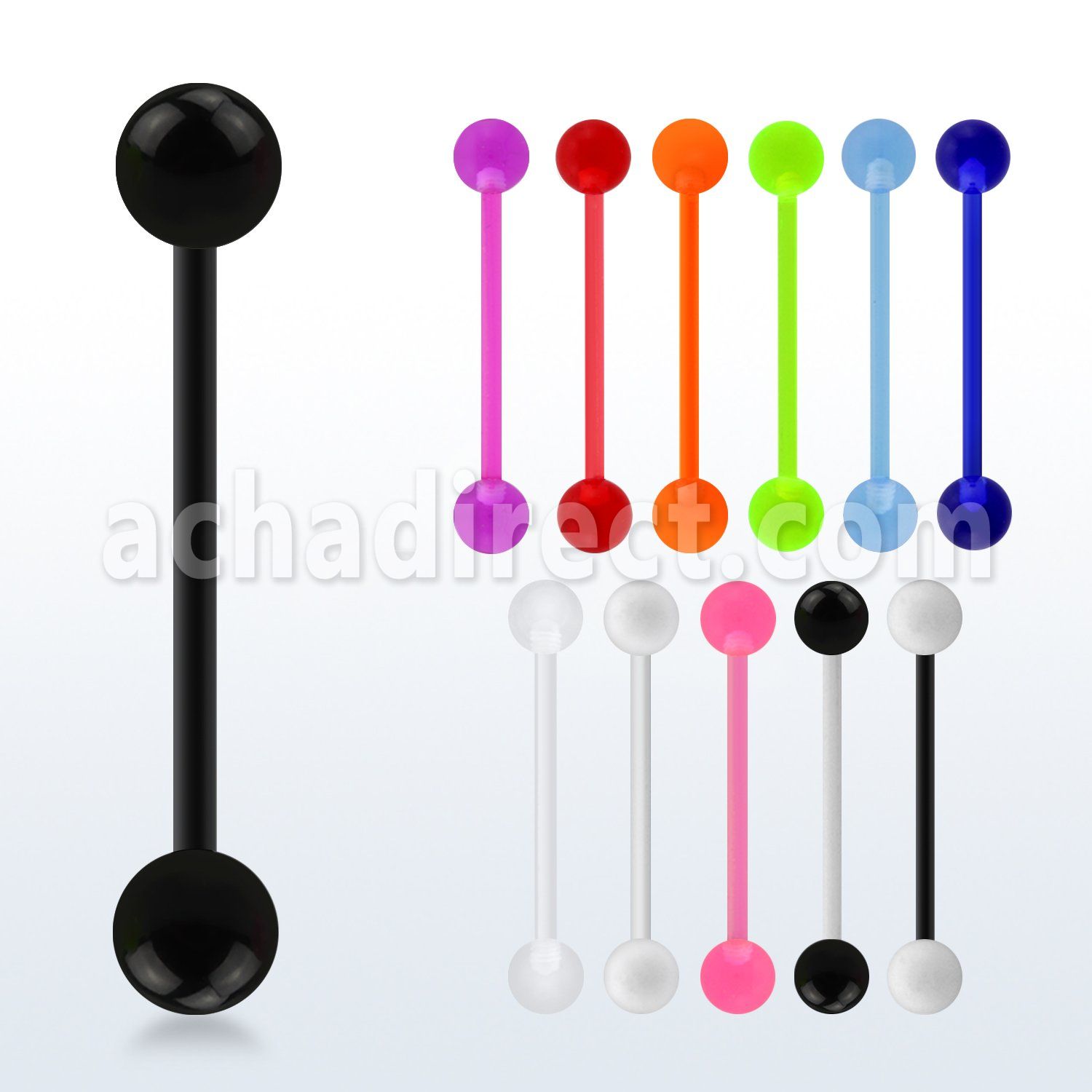 abbuv barbell lengua acrilico flexible bolas acrilicas uv 6mm mayorista