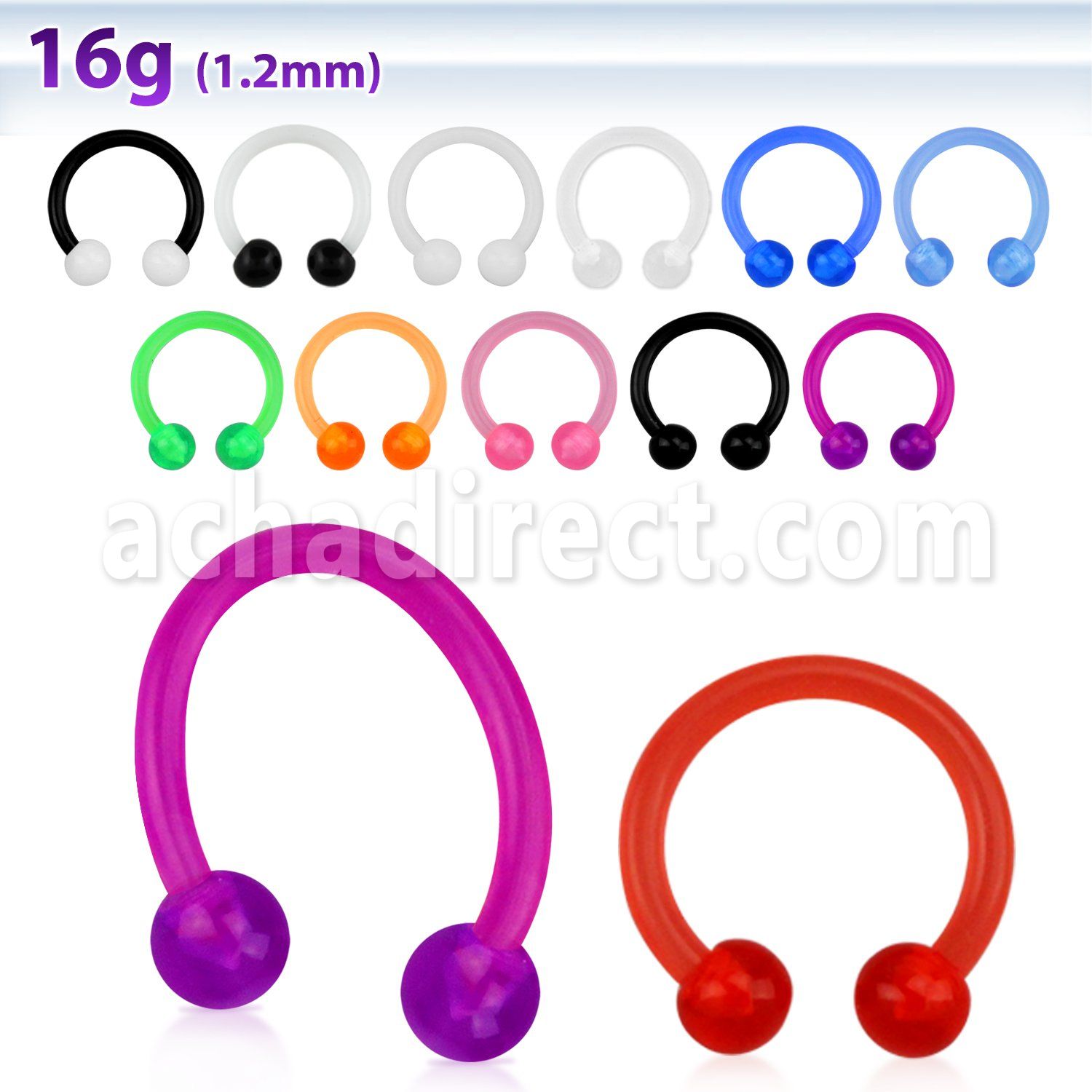 acbevb barbell circular acrilico flexible bolas uv 3mm distribuidor mayorista