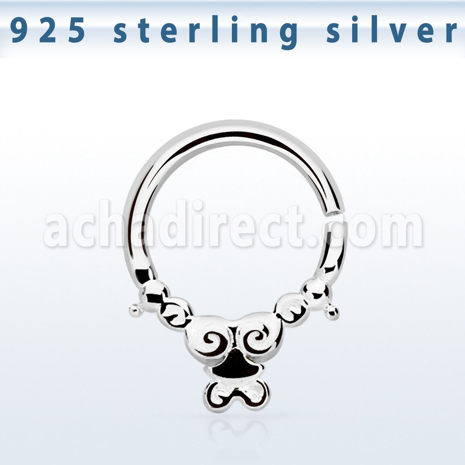 agsepv2 aro septum plata 925 1mm indio 8mm venta