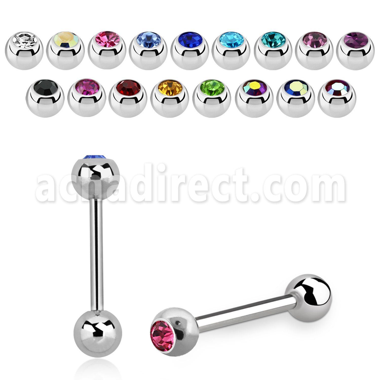 bbc barbell lengua acero quirurgico bola 6mm joya bisel bola acero liso 6mm inferior venta