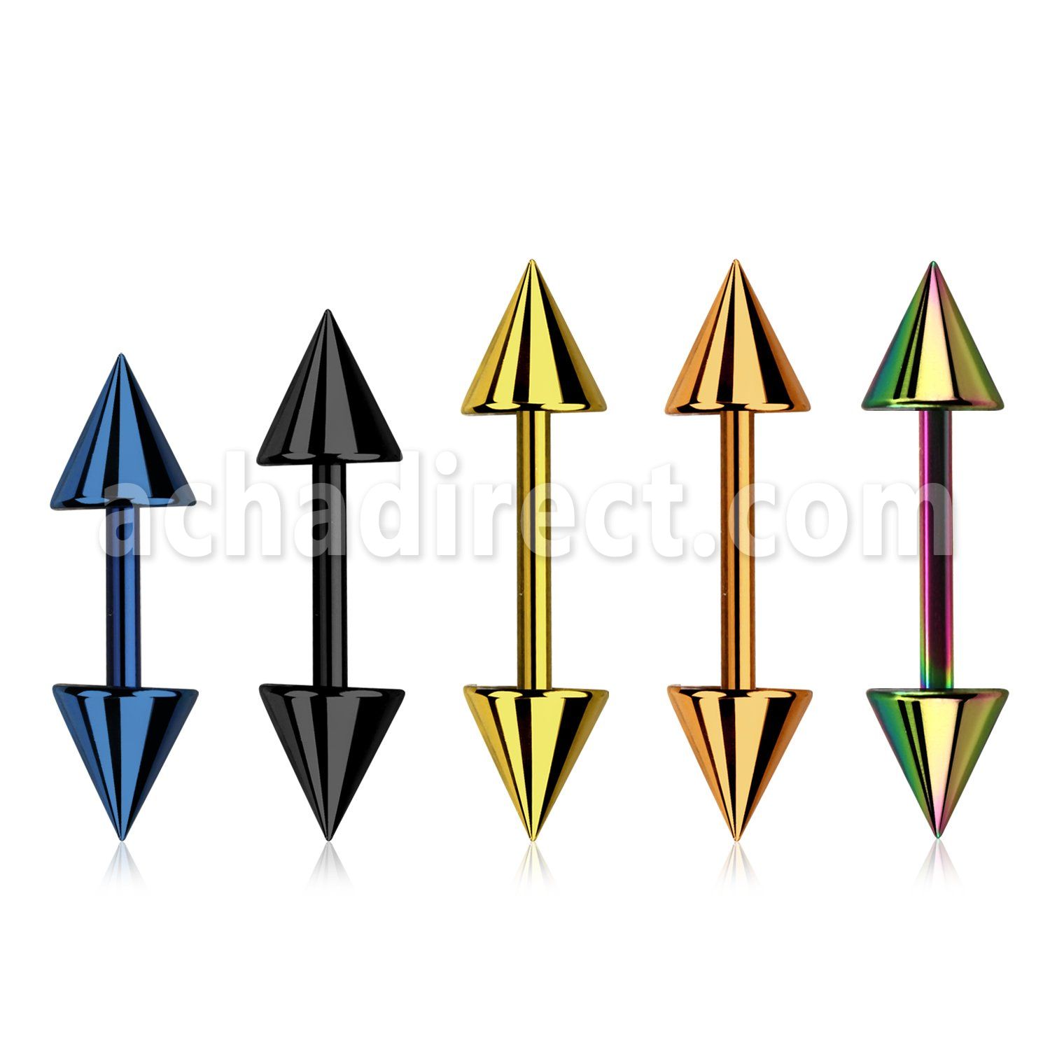 bbert59 barbell ceja helix acero quirurgico anodizado conos 5mm distribuidor