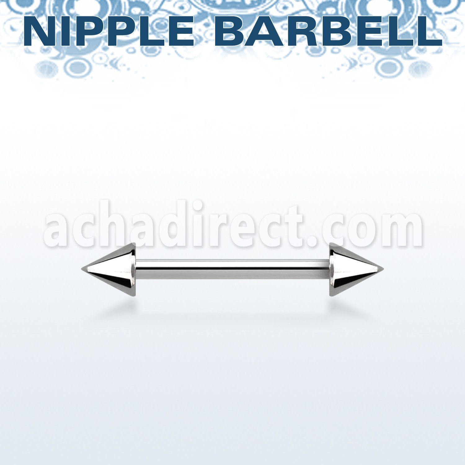 bbnpcn barbell pezon acero quirurgico conos 4mm distribuidor mayorista