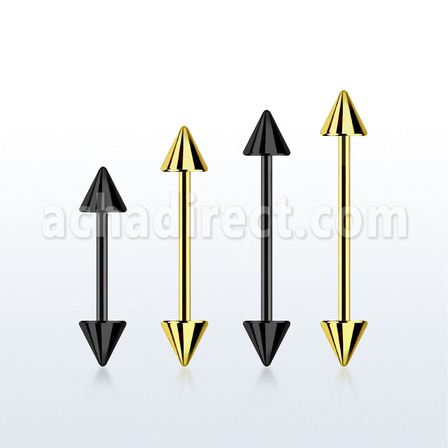 bbt20cn barbell acero quirurgico anodizado conos 3mm al por mayor